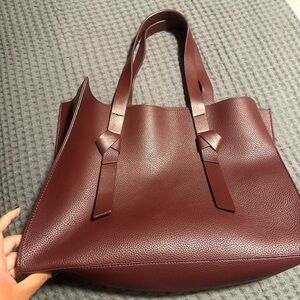 Elegant Burgundy Tote Bag
